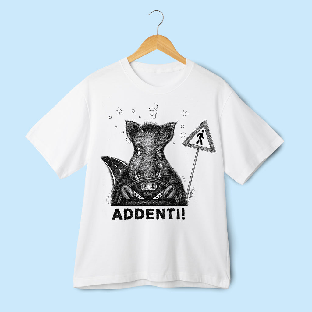 T-shirt “ADDENTI!” – Quando il pericolo è reciproco
